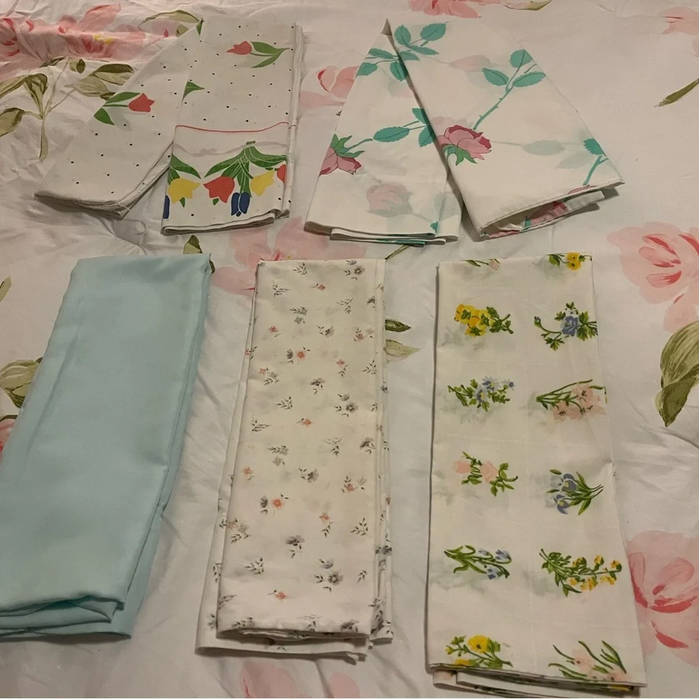 6 Vintage Standard Pillow cases